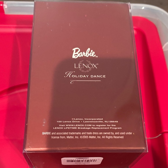 Lenox Barbie Ornament - Red and White - Picture 3 of 3